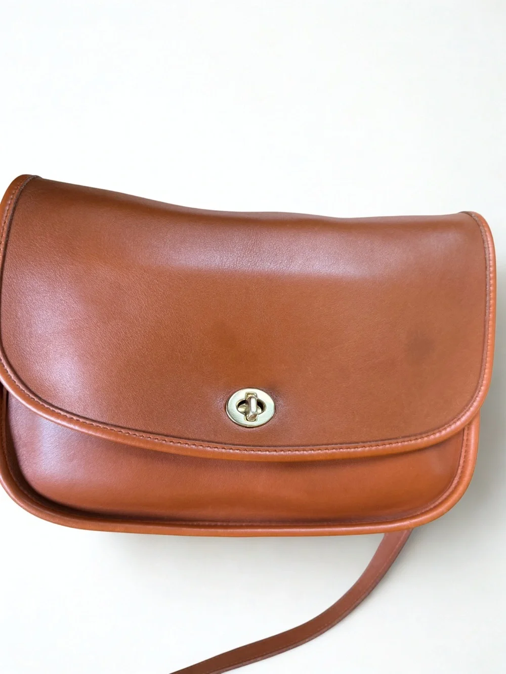 ✨ Restored Vintage Coach British Tan Leather City Bag 9790 | Crossbody
